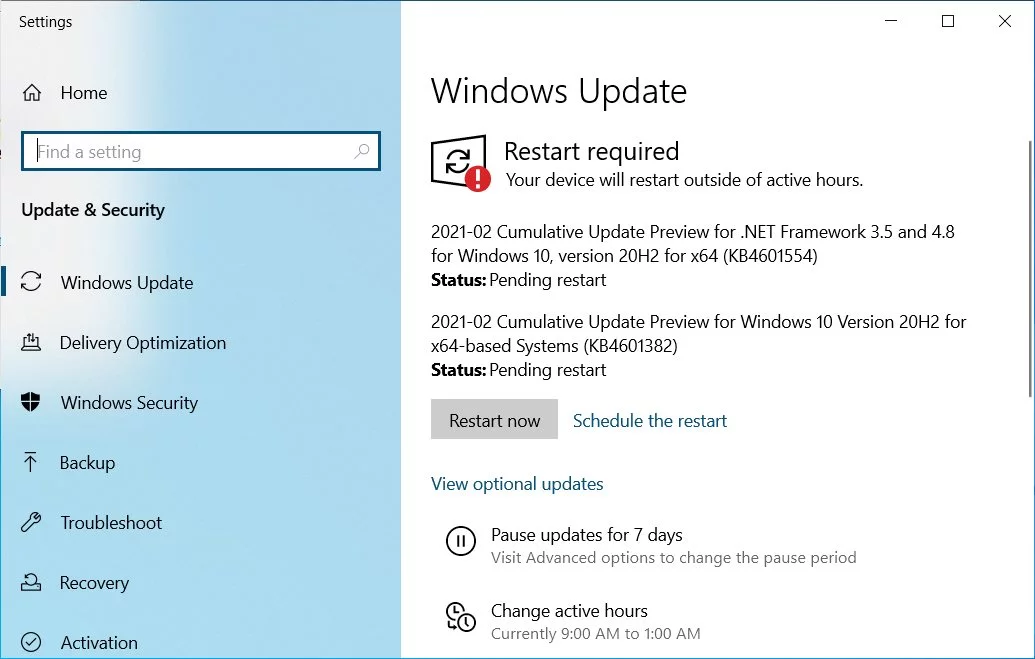 The Windows 10 KB5001391 preview update