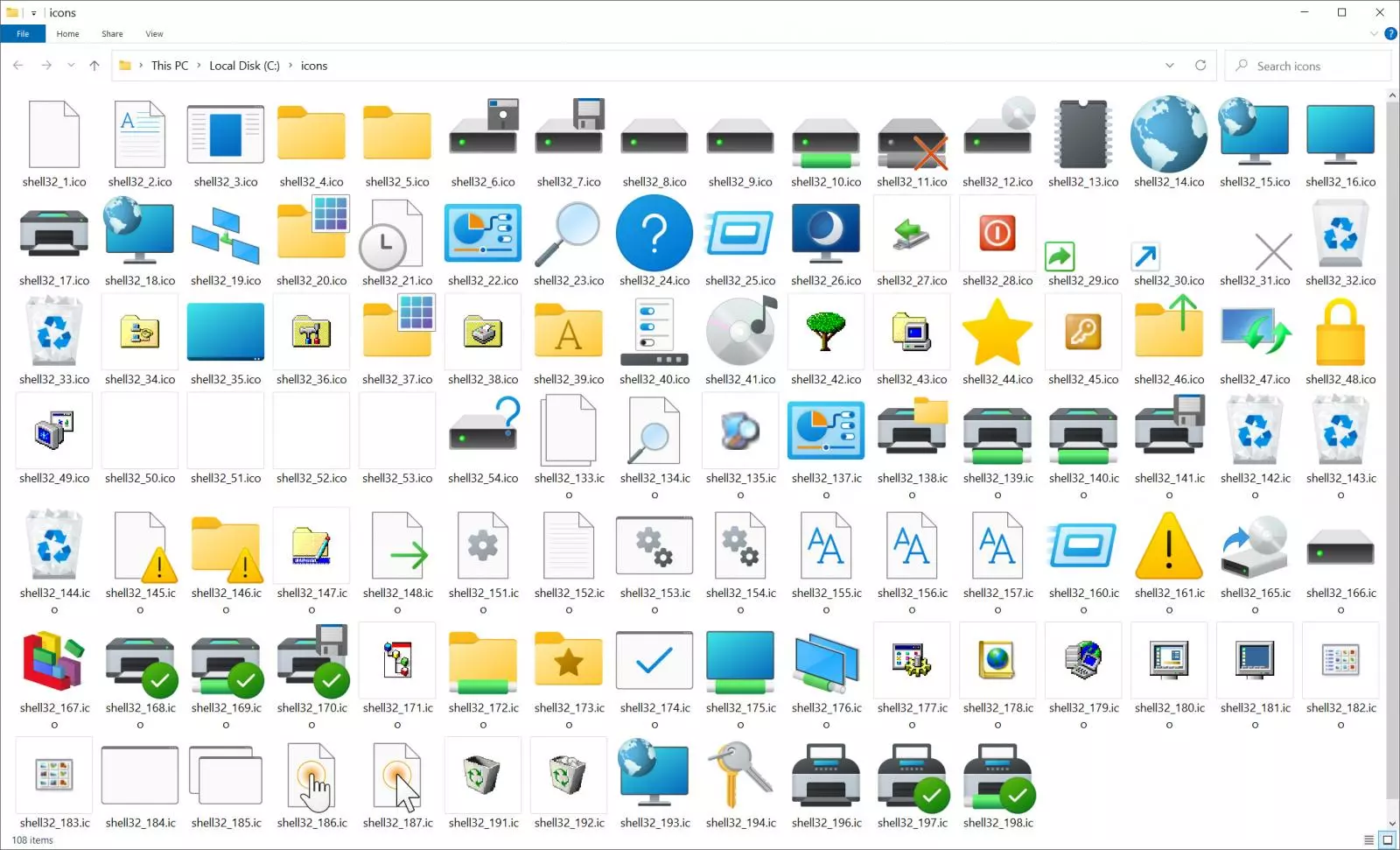 Upcoming Windows 10 Sun Valley icons