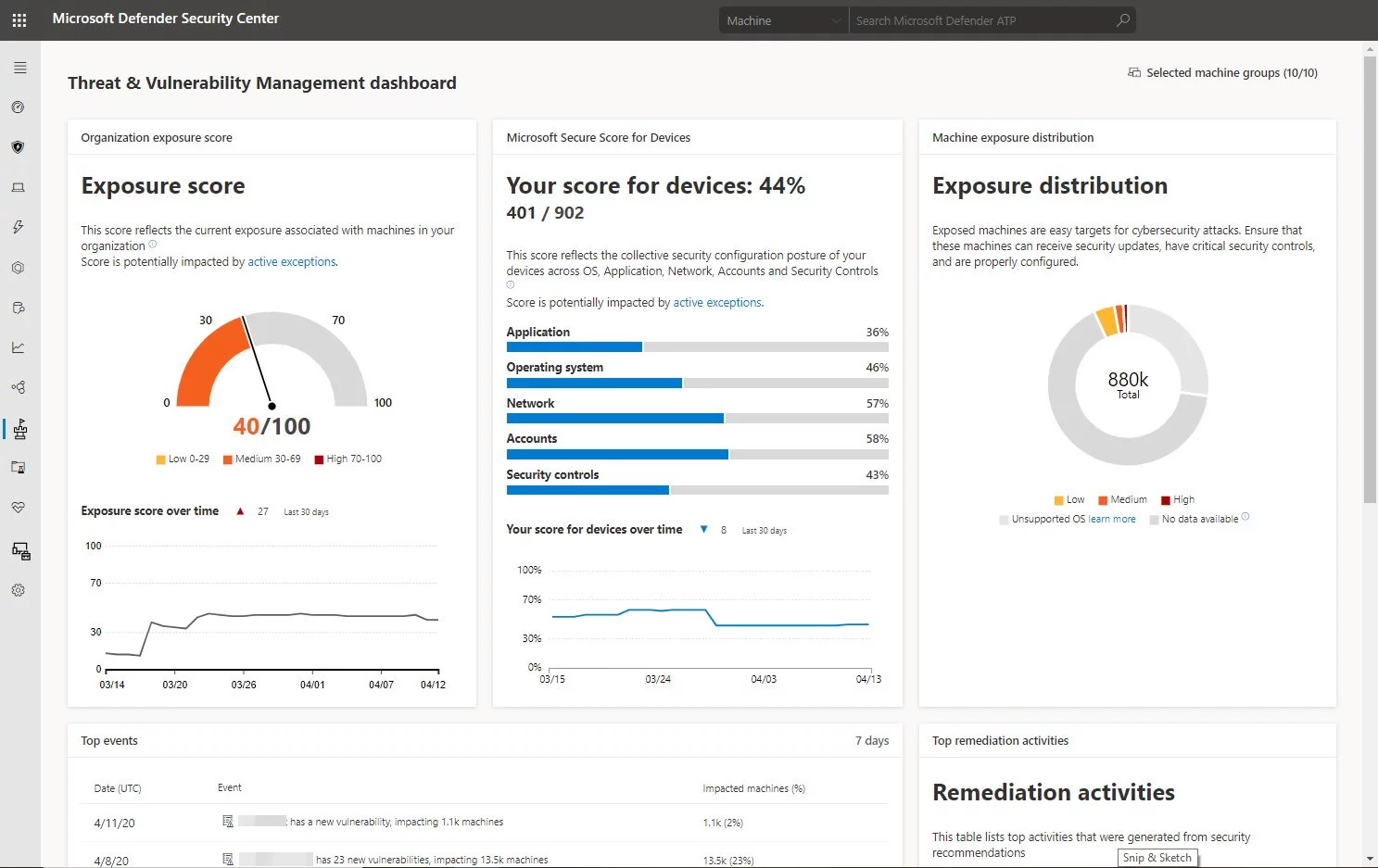 Microsoft Defender Security Center