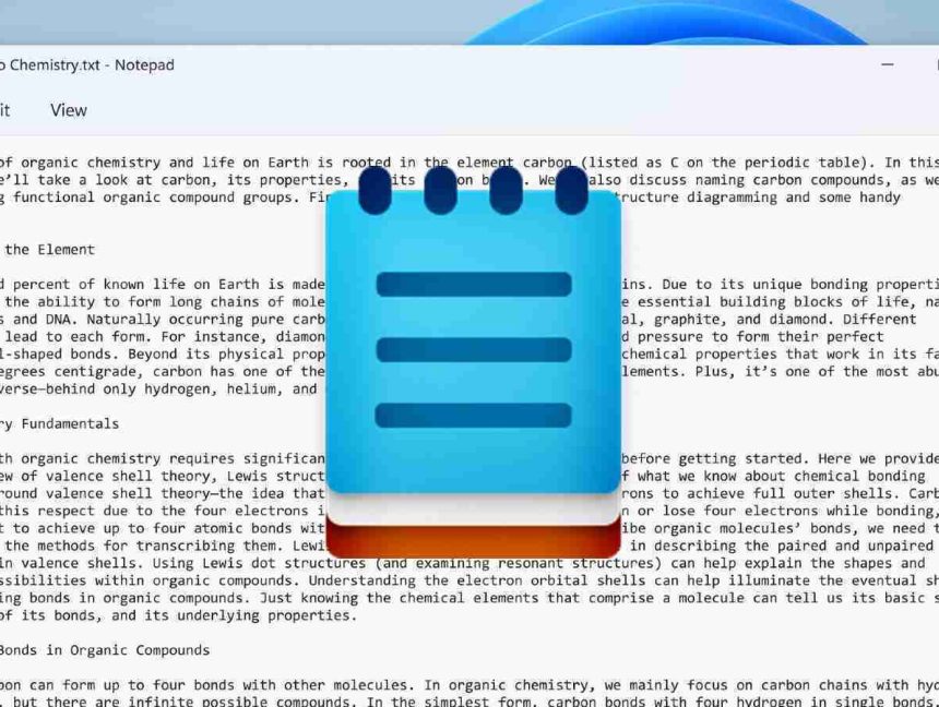 Microsoft Starts Rolling Out Redesigned Notepad for Windows 11